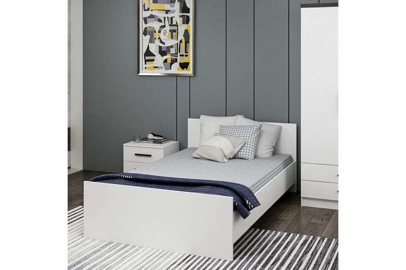 Fruitland Sengeramme 120x200 cm - Hvit - Møbler - Senger - Sengeramme & sengestamme