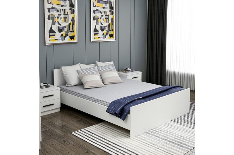 Fruitland Sengeramme 160x200 cm - Hvit - Møbler - Senger - Sengeramme & sengestamme