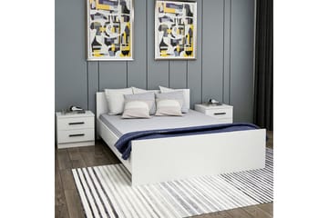 Fruitland Sengeramme 160x200 cm - Hvit - Møbler - Senger - Sengeramme & sengestamme