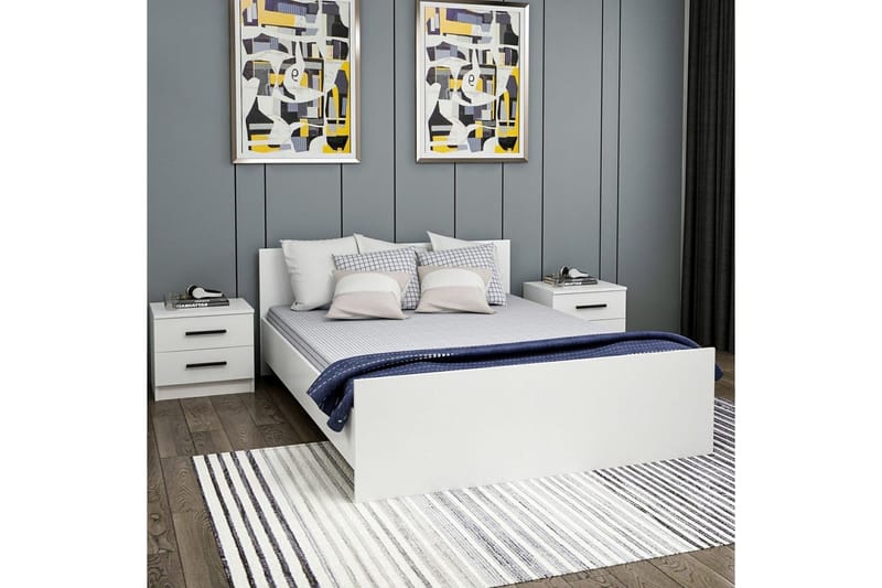 Fruitland Sengeramme 160x200 cm - Hvit - Møbler - Senger - Sengeramme & sengestamme