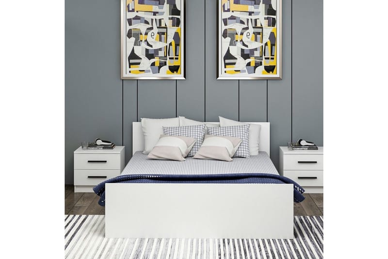 Fruitland Sengeramme 160x200 cm - Hvit - Møbler - Senger - Sengeramme & sengestamme
