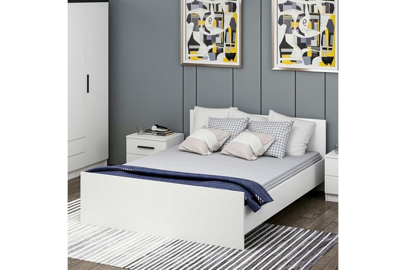 Fruitland Sengeramme 160x200 cm - Hvit - Møbler - Senger - Sengeramme & sengestamme