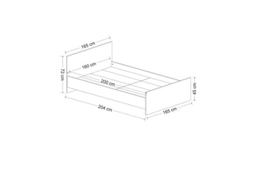 Fruitland Sengeramme 160x200 cm - Hvit - Møbler - Senger - Sengeramme & sengestamme