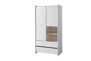 Garderobe med seng nattbord Kiddy - Møbler - Senger - Møbelsett til soverom