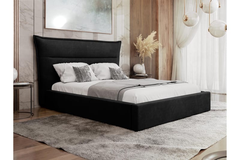 Gare Sengeramme 160x200 cm - Svart - Møbler - Senger - Sengeramme & sengestamme