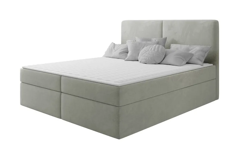 Garris Sengpakke Kontinentalseng 120x200 cm, Lys grå