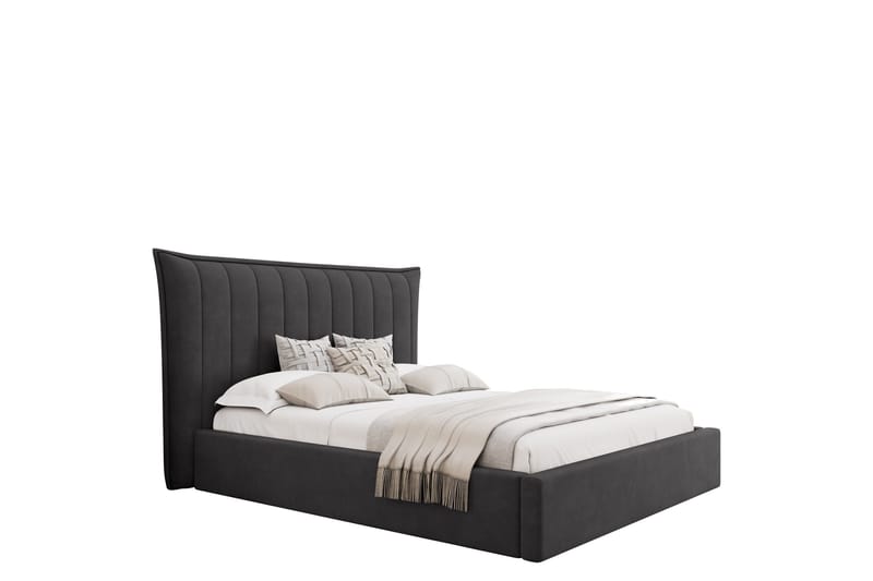 Garson Sengeramme 140x200 cm, Mørk grå