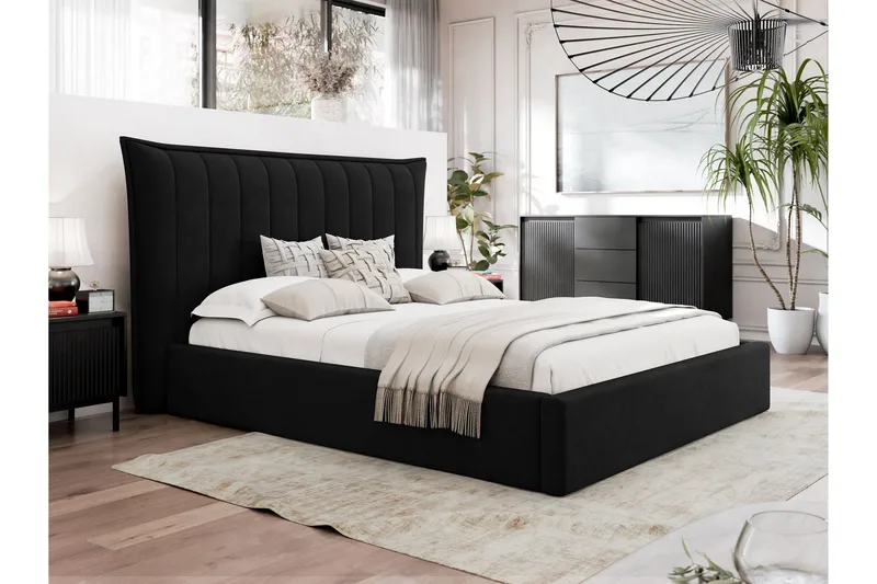 Garson Sengeramme 140x200 cm - Svart - Møbler - Senger - Sengeramme & sengestamme