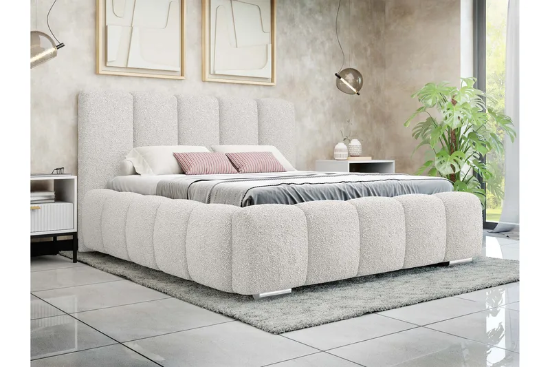 Gioia Oppbevaringsseng 140x200 cm - Beige - Møbler - Senger - Senger med oppbevaring