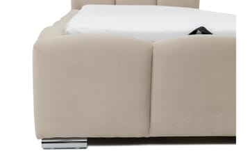 Gioia Sengeramme med Oppbevaring 90x200 cm - Beige - Møbler - Senger - Sengeramme & sengestamme