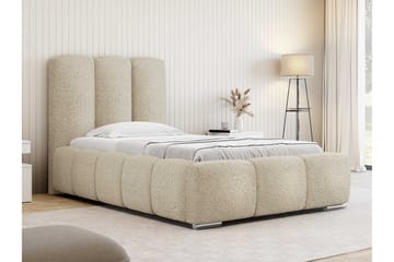 Gioia Sengeramme med Oppbevaring 90x200 cm - Beige - Møbler - Senger - Sengeramme & sengestamme