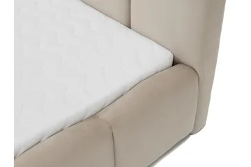 Gioia Sengeramme med Oppbevaring 90x200 cm - Beige - Møbler - Senger - Sengeramme & sengestamme