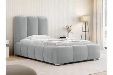 Gioia Sengeramme med Oppbevaring 90x200 cm - Grå - Møbler - Senger - Sengeramme & sengestamme