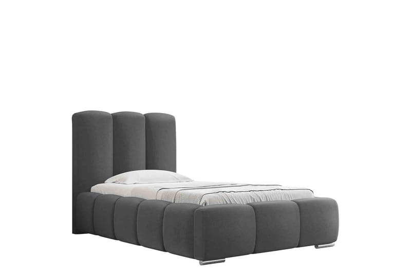 Gioia Sengeramme med Oppbevaring 90x200 cm - Grå - Møbler - Senger - Sengeramme & sengestamme