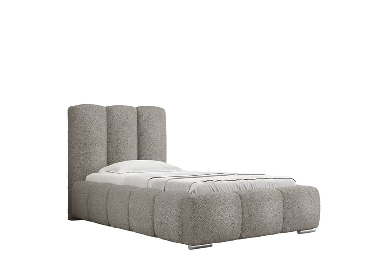 Gioia Sengeramme med Oppbevaring 90x200 cm - Grå - Møbler - Senger - Sengeramme & sengestamme