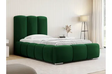 Gioia Sengeramme med Oppbevaring 90x200 cm - Grønn - Møbler - Senger - Sengeramme & sengestamme