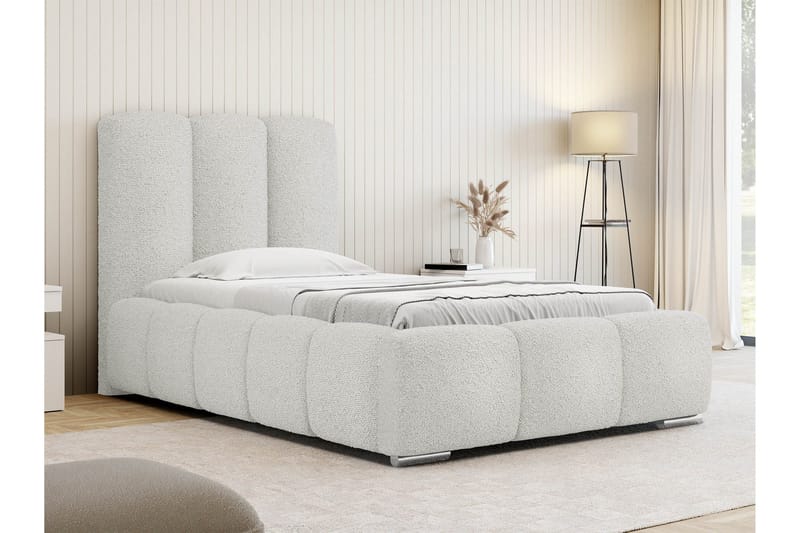 Gioia Sengeramme med Oppbevaring 90x200 cm - Hvit - Møbler - Senger - Sengeramme & sengestamme