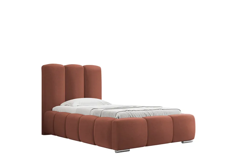 Gioia Sengeramme med Oppbevaring 90x200 cm - Rosa - Møbler - Senger - Sengeramme & sengestamme