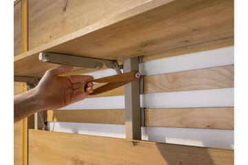 Rauk Sengeskap 151x228 cm - Beige - Møbler - Senger - Gjesteseng & ekstraseng - Skapseng