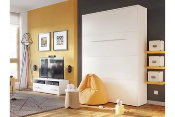 Rauk Sengeskap 152x237 cm - Hvit - Møbler - Senger - Gjesteseng & ekstraseng - Skapseng