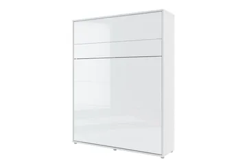 Rauk Sengeskap Sammenleggbar Sengbar 160x200 cm Rektangulær i Malt Tre - Hvit - Møbler - Senger - Gjesteseng & ekstraseng - Skapseng