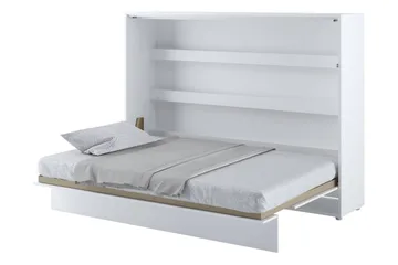 Rauk Sengeskap Sammenleggbar Sengbar 211 cm Rektangulær i Malt Tre - Hvit - Møbler - Senger - Gjesteseng & ekstraseng - Skapseng