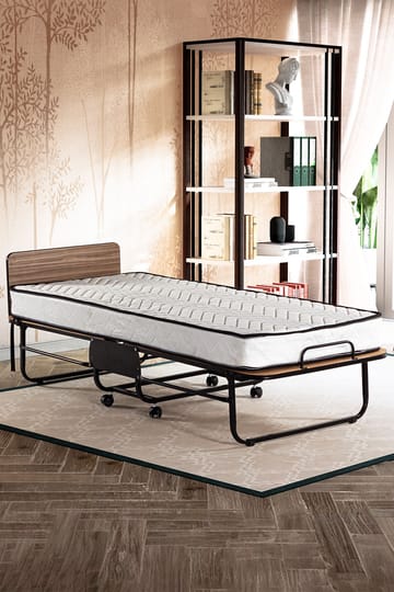 Remina Klappseng 80x190 cm - hvit og svart - Møbler - Senger - Gjesteseng & ekstraseng - Uttrekkbar seng