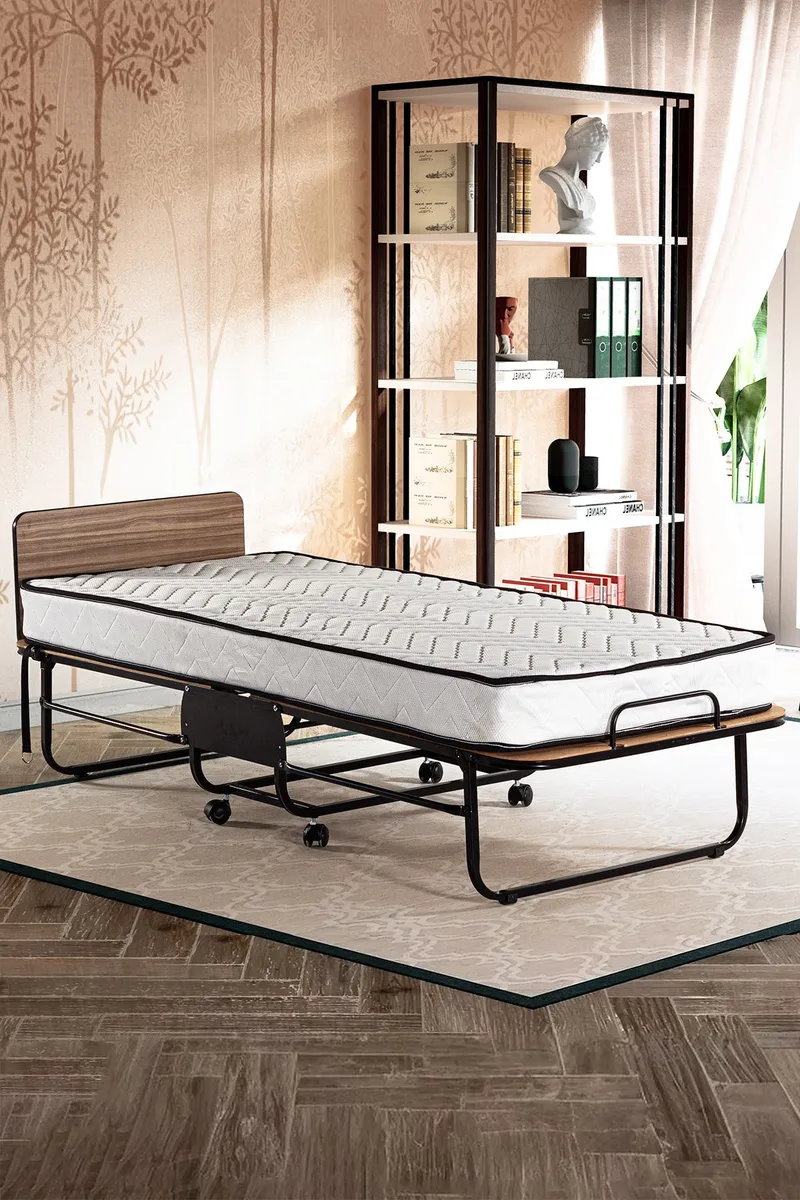 Remina Klappseng 80x190 cm, hvit og svart