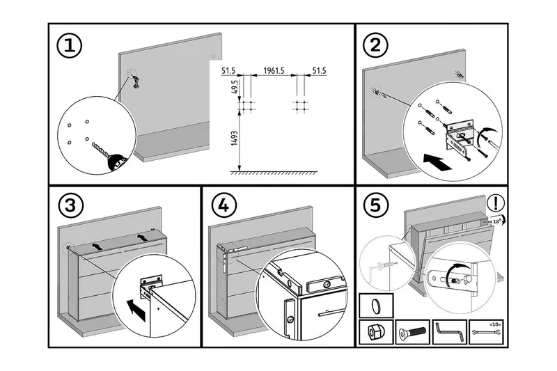 Concept Pro Sängskåp 140x200cm Wilson & Wood White High gloss - Møbler - Senger - Gjesteseng & ekstraseng - Skapseng