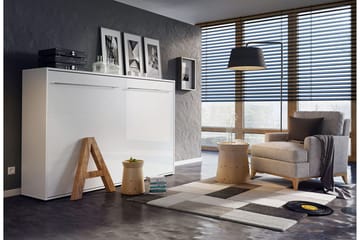 Concept Pro Sängskåp 140x200cm Wilson & Wood White High gloss - Møbler - Senger - Gjesteseng & ekstraseng - Skapseng