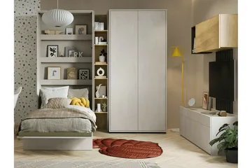 Grianan Sängskåp 120x200 cm beige - Møbler - Senger - Gjesteseng & ekstraseng - Skapseng