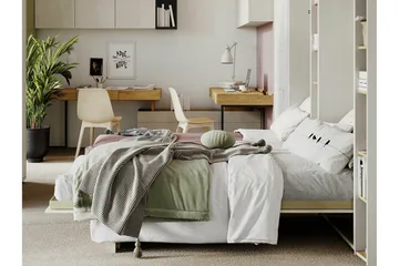 Grianan Sängskåp 120x200 cm beige - Møbler - Senger - Gjesteseng & ekstraseng - Skapseng