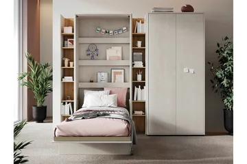 Grianan Sängskåp 90x200 cm beige - Møbler - Senger - Gjesteseng & ekstraseng - Skapseng