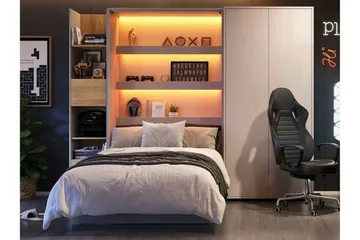 Grianan Sängskåp 90x200 cm beige - Møbler - Senger - Gjesteseng & ekstraseng - Skapseng