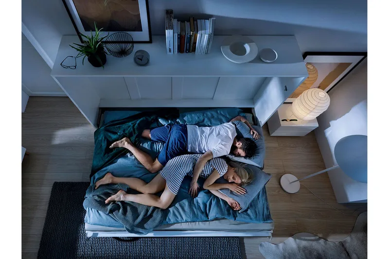 Rauk Skapseng - Hvit Highlighter - Møbler - Senger - Gjesteseng & ekstraseng - Skapseng