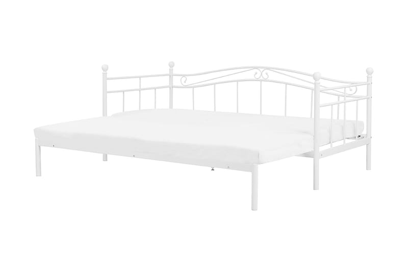 Seng Muggebo 160x200 cm - Hvit - Uttrekkbar seng