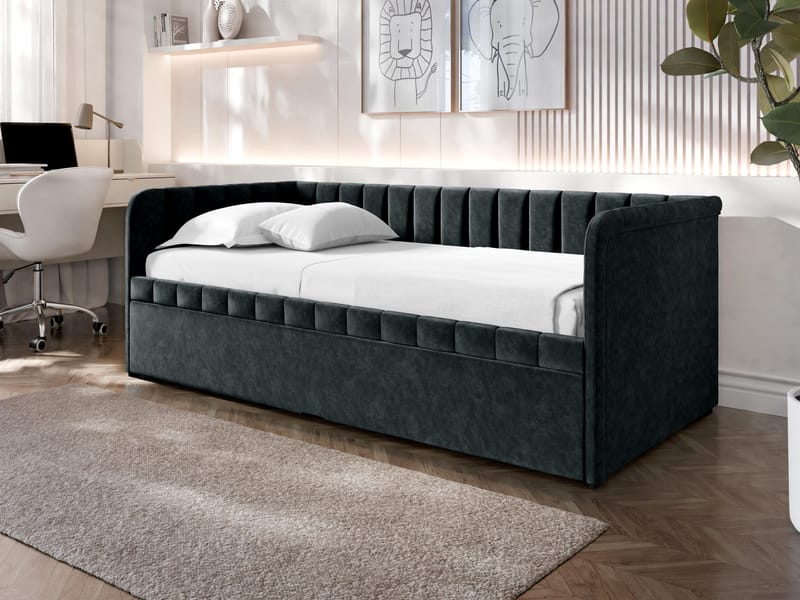 Valek sengramme 90x200 cm - svart - Møbler - Senger - Gjesteseng & ekstraseng - Uttrekkbar seng