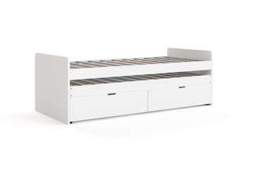 Granvik Sengeramme 90x200 cm uttrekkbar med ekstraseng og oppbevaring – uten madrass - Møbler - Senger - Sengeramme & sengestamme