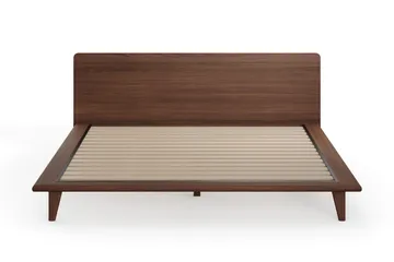 Gryning sengeramme med gavl 180x200 cm uten madrass - Valnøtt - Møbler - Senger - Sengeramme & sengestamme