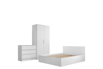 Gudelia Møbelsett For Soverom - Hvit - Møbler - Senger - Møbelsett til soverom