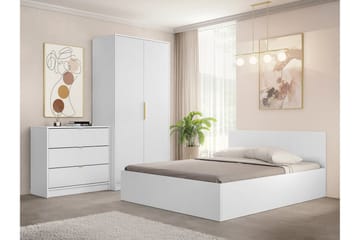 Gudelia Møbelsett For Soverom - Hvit - Møbler - Senger - Møbelsett til soverom