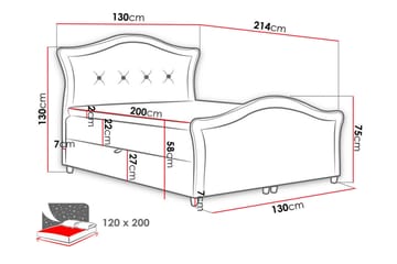 Hestra Lux Sengpakke Kontinentalseng 120x200 cm - Grønn - Møbler - Senger - Kontinentalsenger