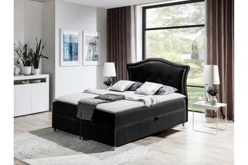 Hestra Sengpakke Kontinentalseng 160x200 cm - Svart - Møbler - Senger - Kontinentalsenger