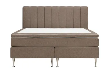 Hilton High komplett sengepakke 180x200 cm - Brun - Møbler - Senger - Kontinentalsenger