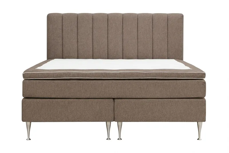 Hilton High komplett sengepakke 180x200 cm - Brun - Møbler - Senger - Kontinentalsenger