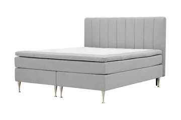 Hilton High Komplett Sengpakke 160x200 cm - Grå - Møbler - Senger - Kontinentalsenger