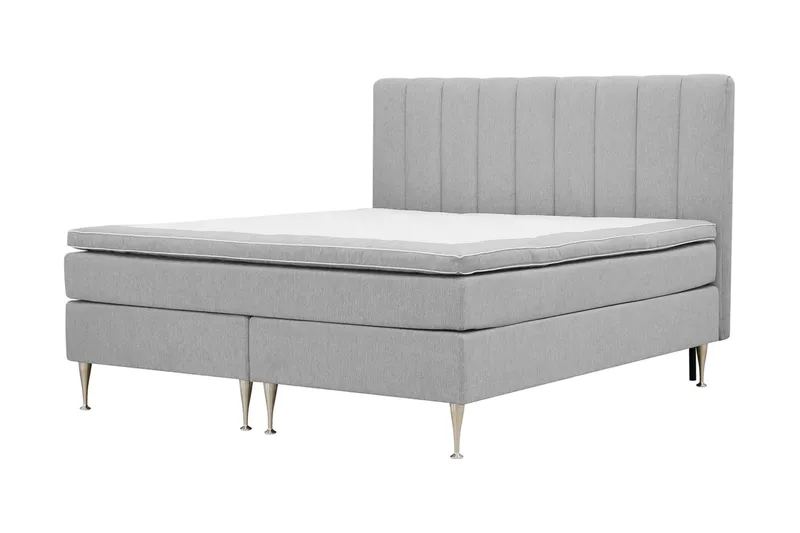 Hilton High Komplett Sengpakke 160x200 cm - Grå - Møbler - Senger - Kontinentalsenger
