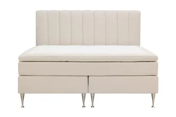 Hilton High Komplett Sengpakke 160x200 cm - Lys beige - Møbler - Senger - Kontinentalsenger