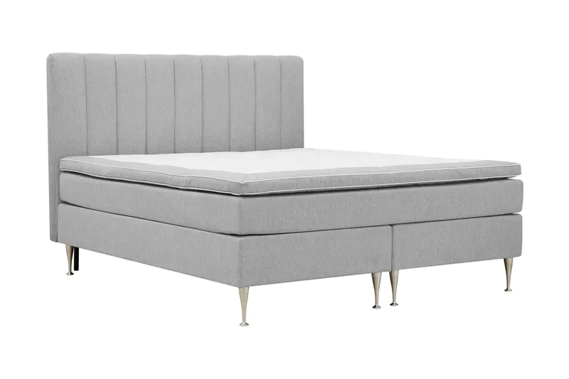 Hilton High Komplett Sengpakke 180x200 cm - Grå - Møbler - Senger - Kontinentalsenger