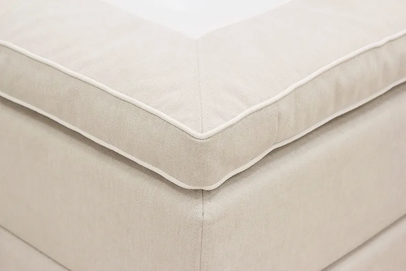 Hilton High Komplett Sengpakke 180x200 cm - Lys beige - Møbler - Senger - Kontinentalsenger